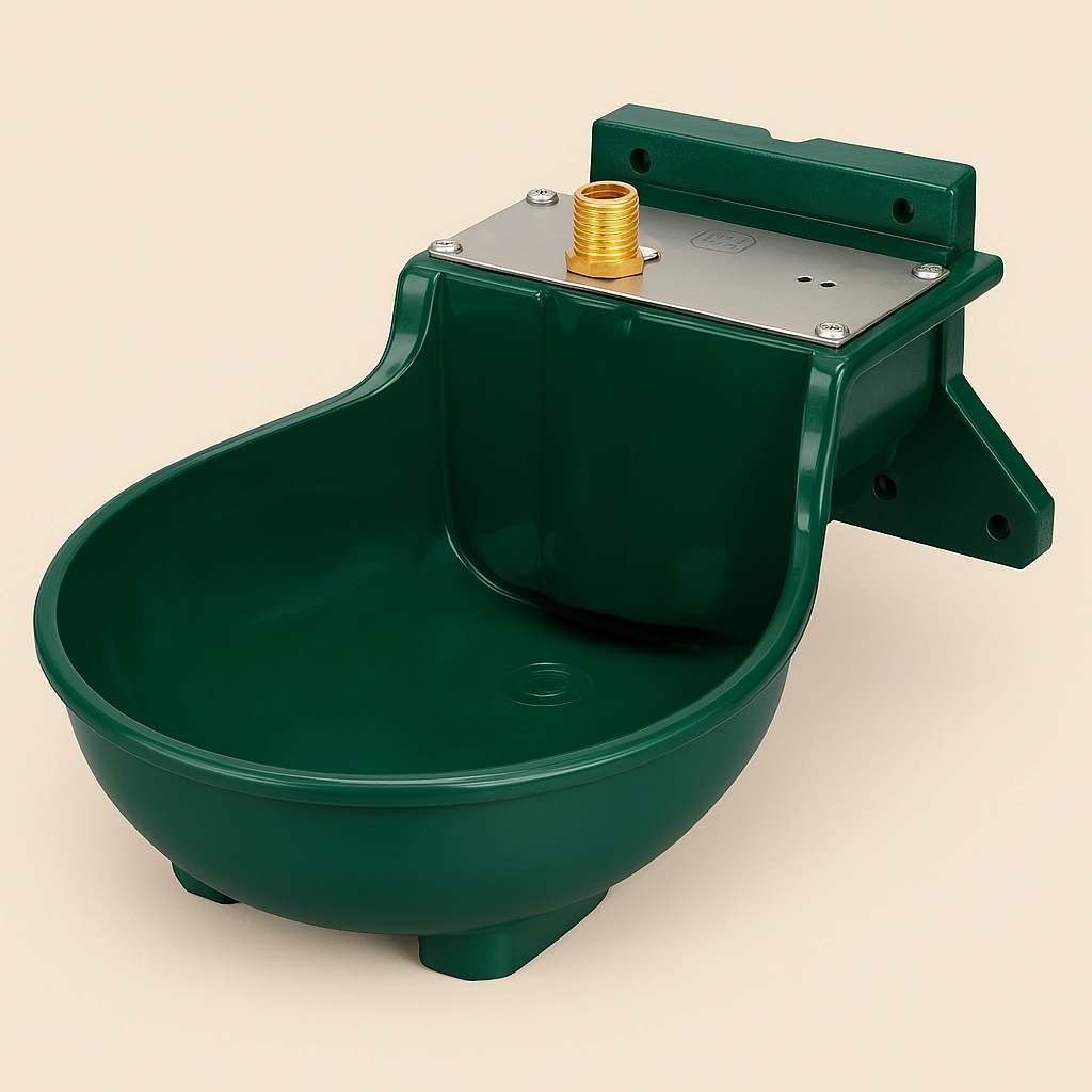 Kunststofftränke für Pferde im Stall oder auf der Weide