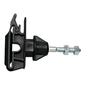 Bandisolator WI 4024/2 mit M6-Gewinde und 2 Muttern