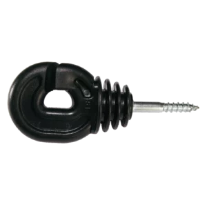 Ringisolator WI 93 mit Holzgewinde für Draht/Litze/Kordel bis 8 mm und Band bis 10 mm