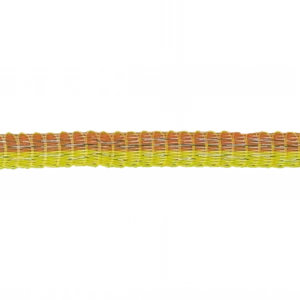 Weidezaunband WZ 32 gelb/orange TOP LEIT – 10 mm, 4 Edelstahldrähte