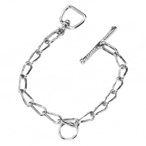Einfachkette E5, 0,6 m, verzinkt – mit D‑Ring und Knebel für Rinder