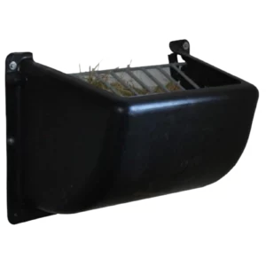 Heuraufe 140 L mit Metallgitter für Pferde – Wandmontage